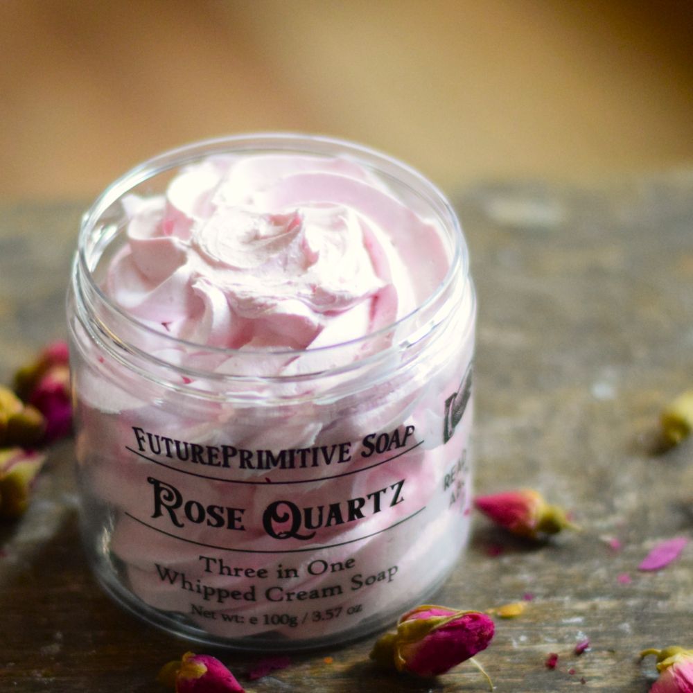 Rose Quartz Whipped Soap