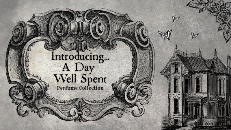 Vintage-style promotional graphic with ornate black decorative border and the text 'Introducing.