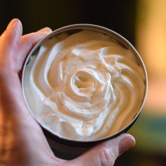 body butter texture close up