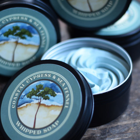 Coastal Cypress & Sea Fennel Whipped Soap