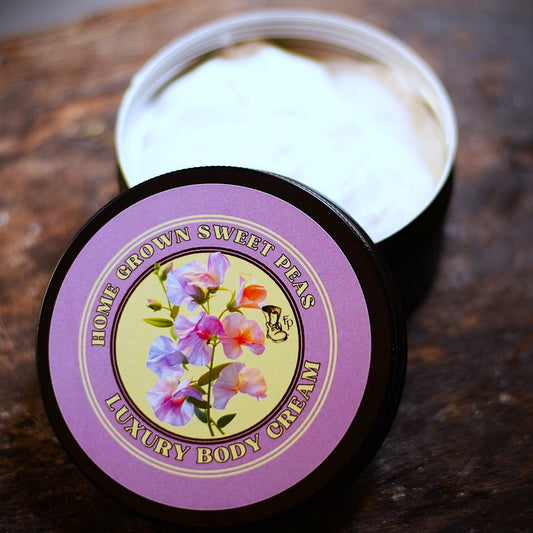 home grown sweet peas body cream