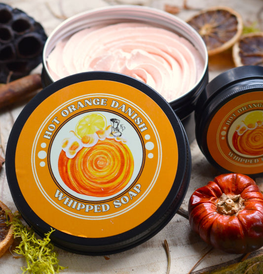 Hot Orange Danish Whipped Soap