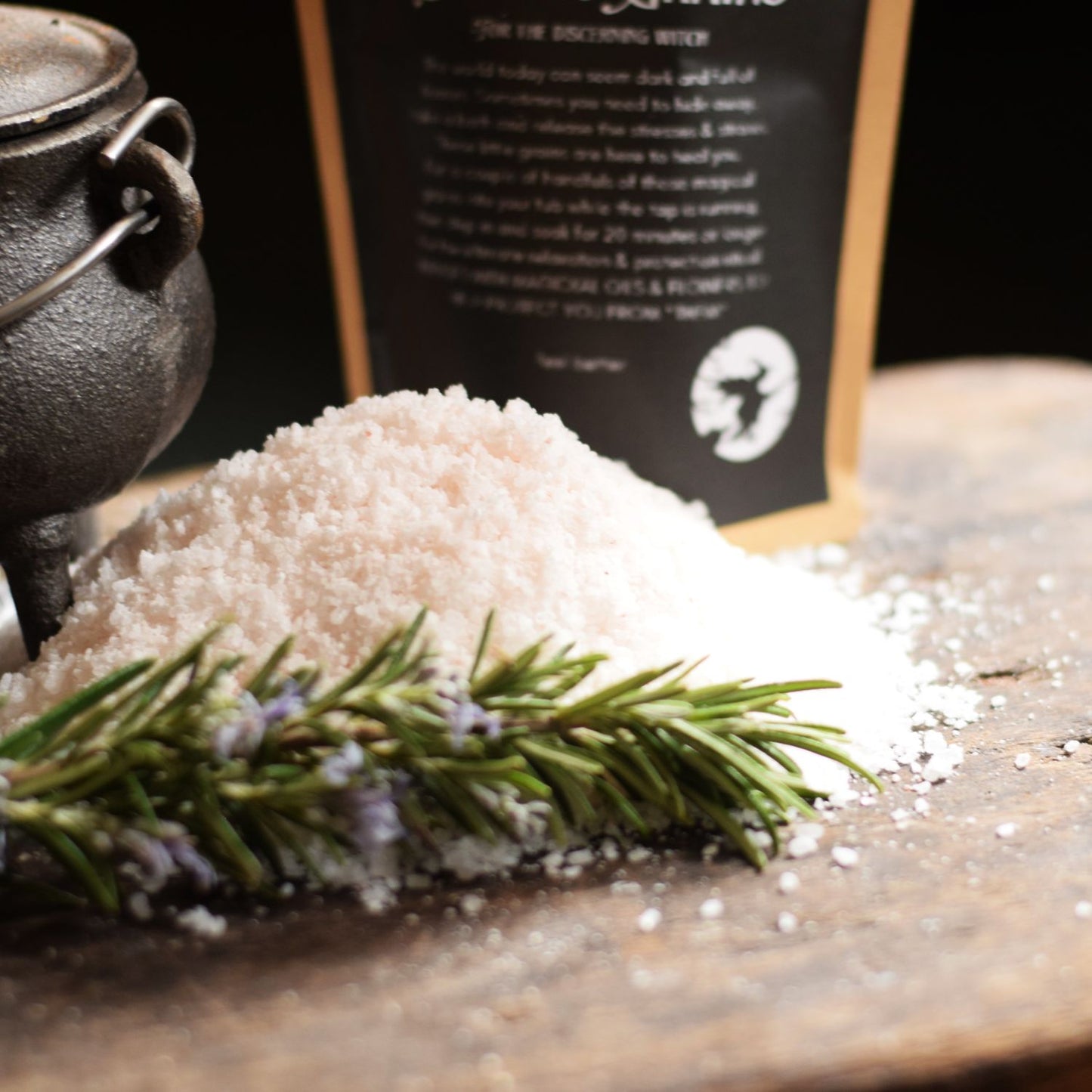 bathing grains with rosemary