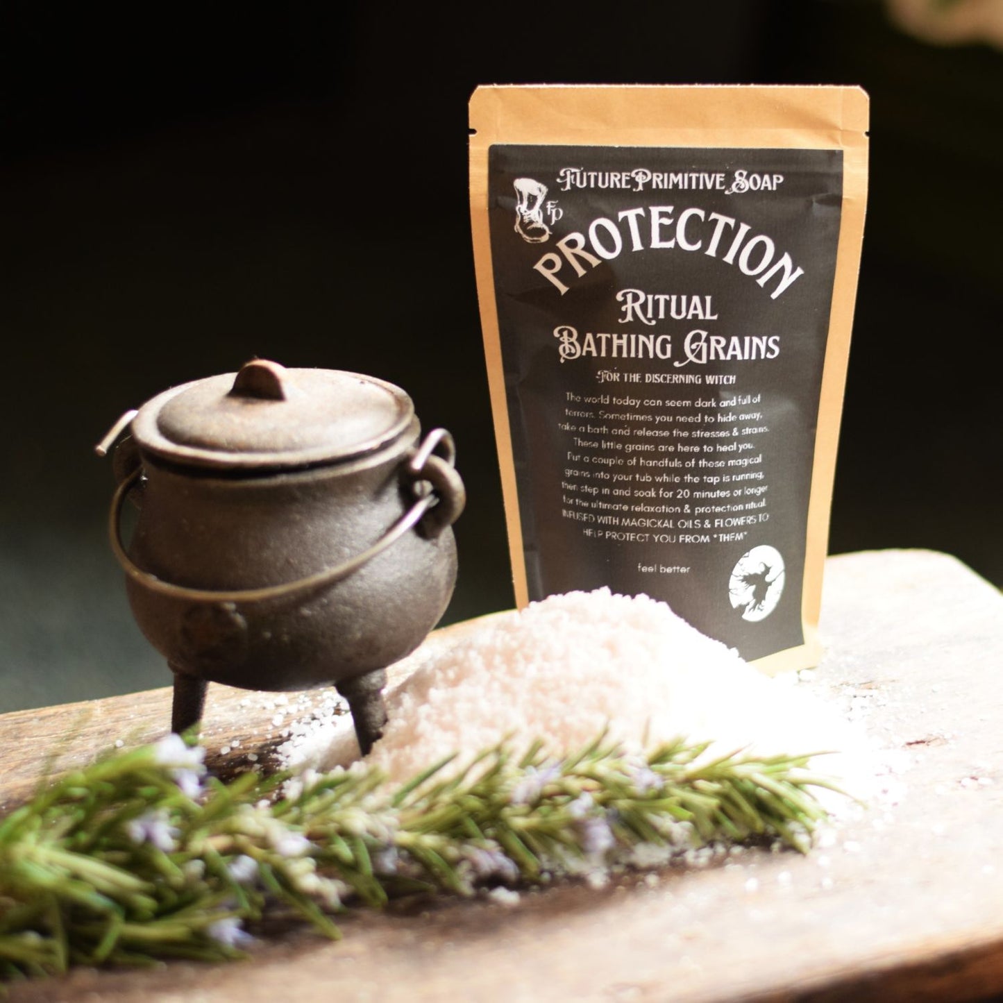 Protection ritual bathing grains