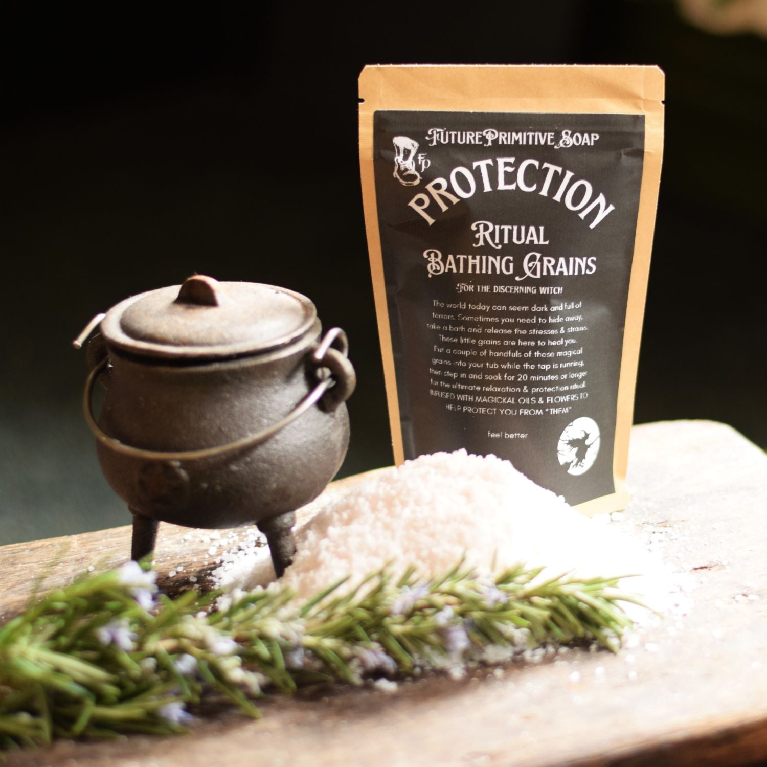 Protection ritual bathing grains